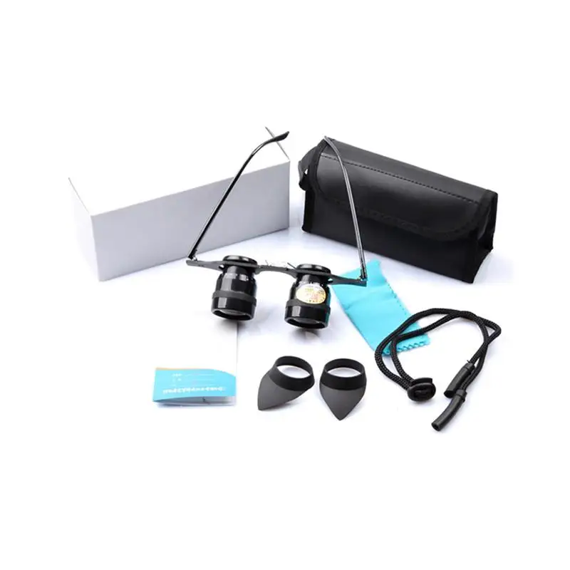 Бинокль для рыбалки портативный рыболовный телескоп 10X синяя пленка лупа