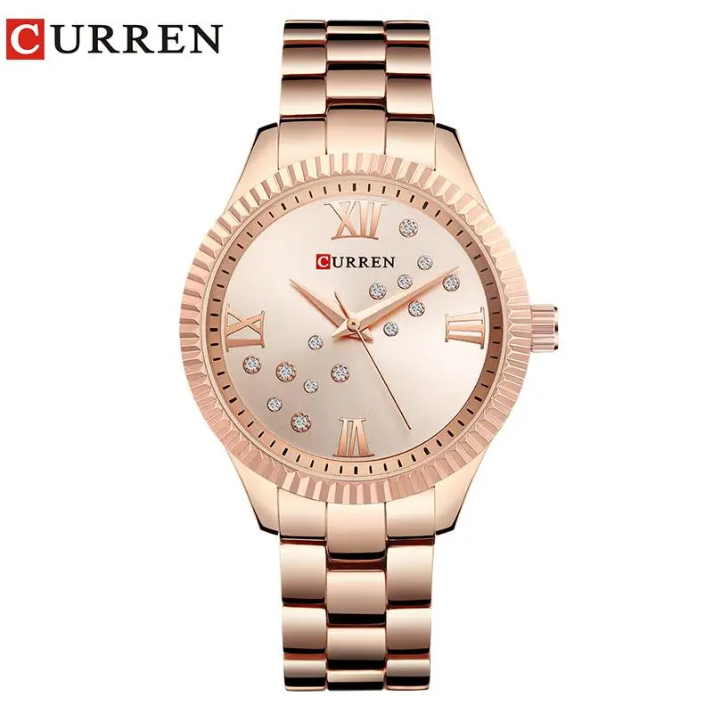 CURREN женские наручные часы роскошные кварцевые montre femme Relogio Feminino Bayan Kol Saati|Женские