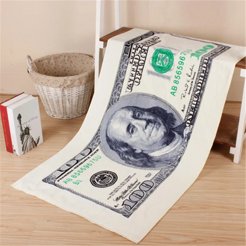 Флаг с долларом набор хлопчатобумажных банных Полотенца пляжные Йога гобелен