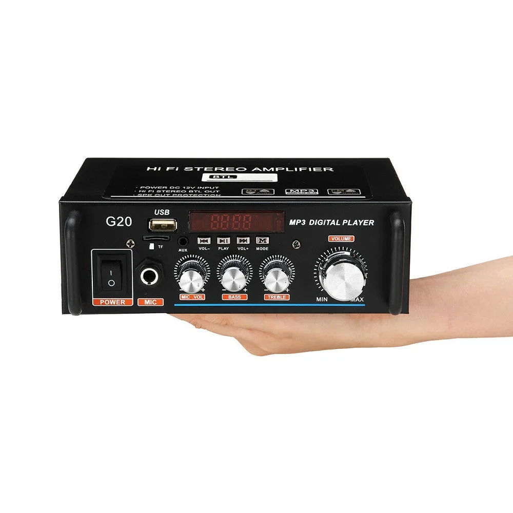 Усилитель мощности 600 Вт Bluetooth 110 220 В 2CH HIFI аудио стерео усилитель USB FM радио