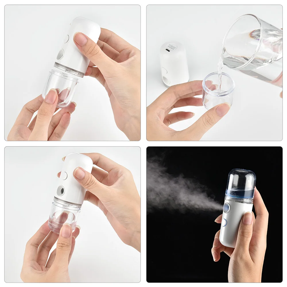 

Portable Mini Nano Facial Sprayer Nebulizer 30ML Face Steamer Mist Humidifier Hydrating Anti-aging Wrinkle Beauty Instruments