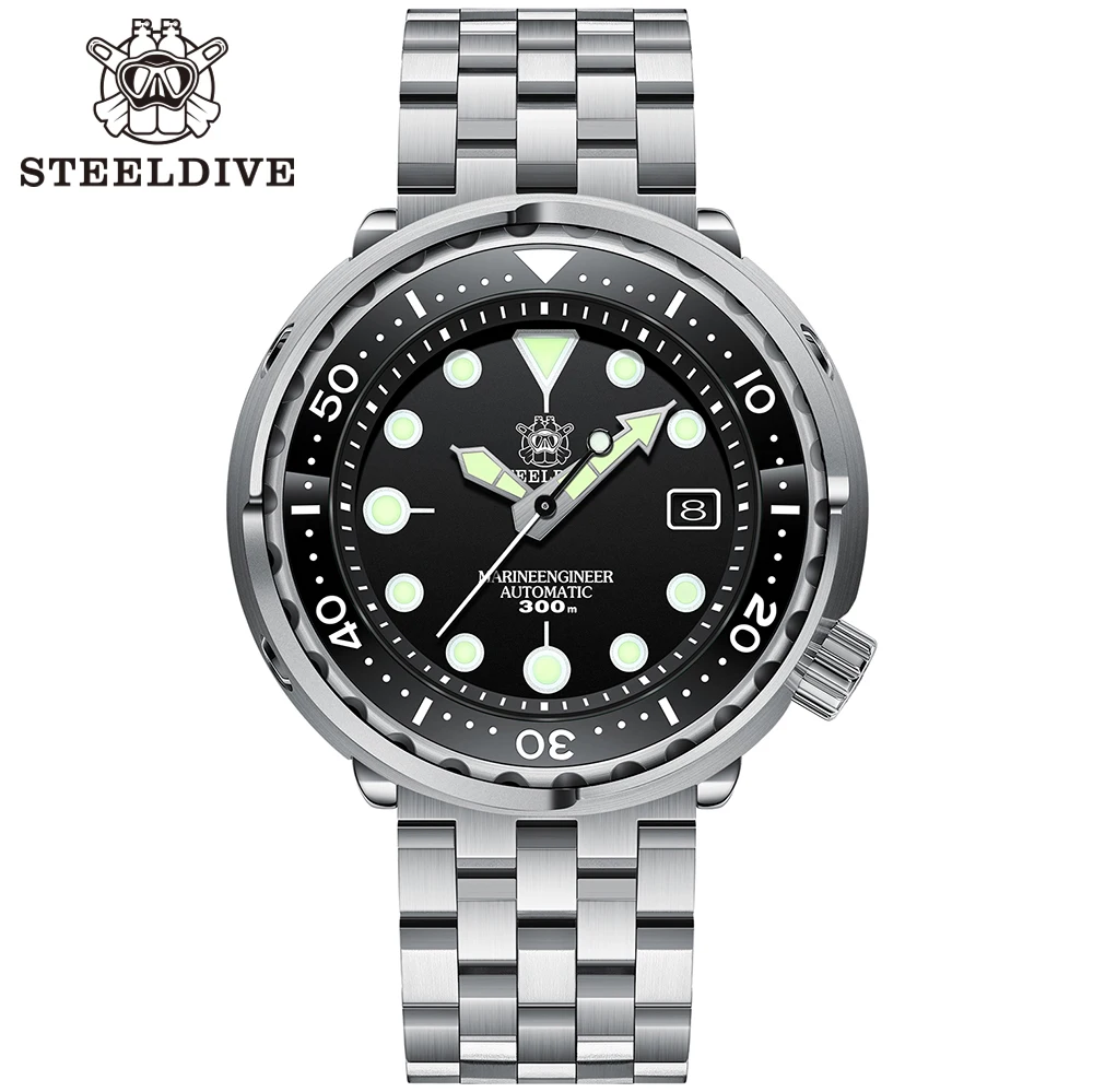 

Steeldive Design SD1975 Classic Watches Ceramic Bezel 300m Waterproof Stainless Steel Super Luminous NH35 Tuna Men's Dive Watch