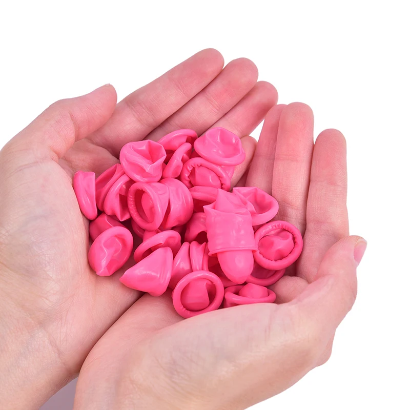 

Anti-static Disposable Latex Rubber Finger Fingertips Protector Gloves For Cooking Kitchen Cleaning 30pcs