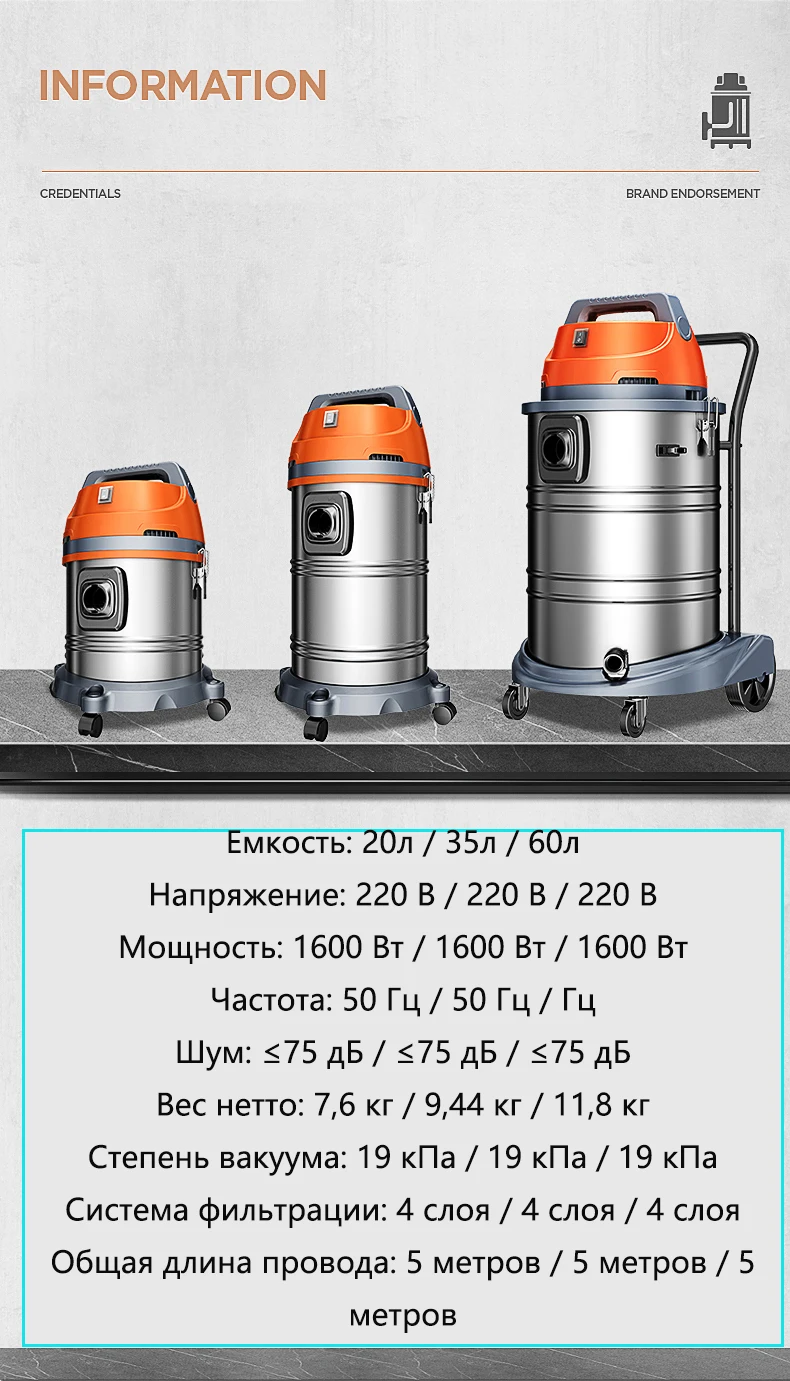JIE NUO автомобильный пылесос для дома большой мощности всасывания высокой мощности автомойка магазин сухой и влажной выдувания пылесос
