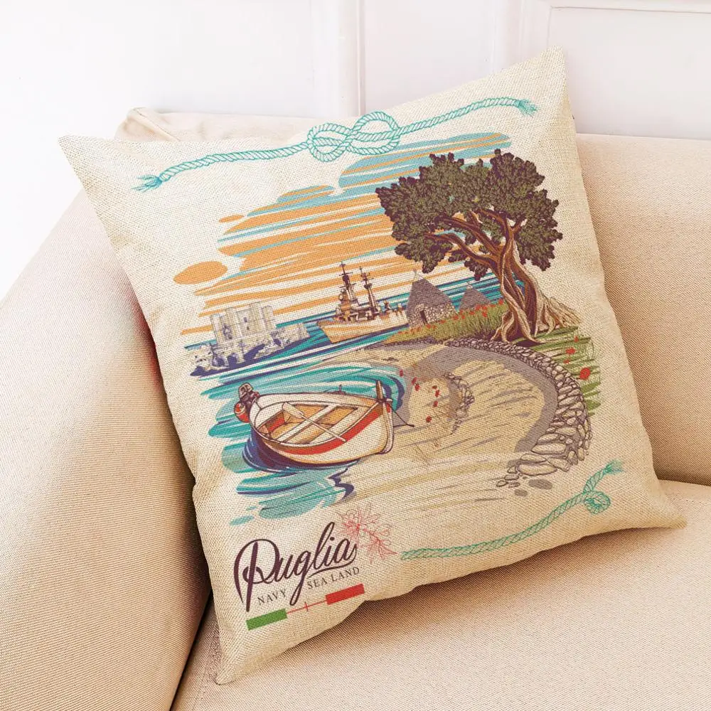 Zeroomade современные пляжные живописные наволочки для подушек домашние