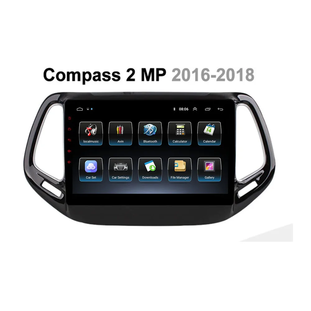 

Автомагнитола для Jeep Compass 2 MP 2016-2018, мультимедийный видеоплеер, навигация, стерео, GPS, Android 11, 2din, 2 din, DVD