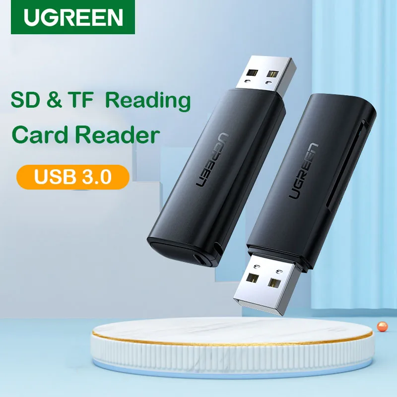 Кардридер Ugreen 2 в 1 устройство для чтения карт памяти USB к SD Micro TF компьютера