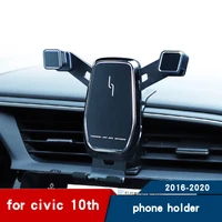 car phone holder for honda civic 10th gen accessories mobile phone bracket air vent 2016 2020