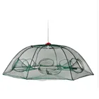 Складная рыболовная кастинговая сеть, наживка, сетчатая ловушка, рыболовная сеть, клетка для креветок, клетка для рыбы, омаров, креветок, гольянов, раков, крабов с веревкой