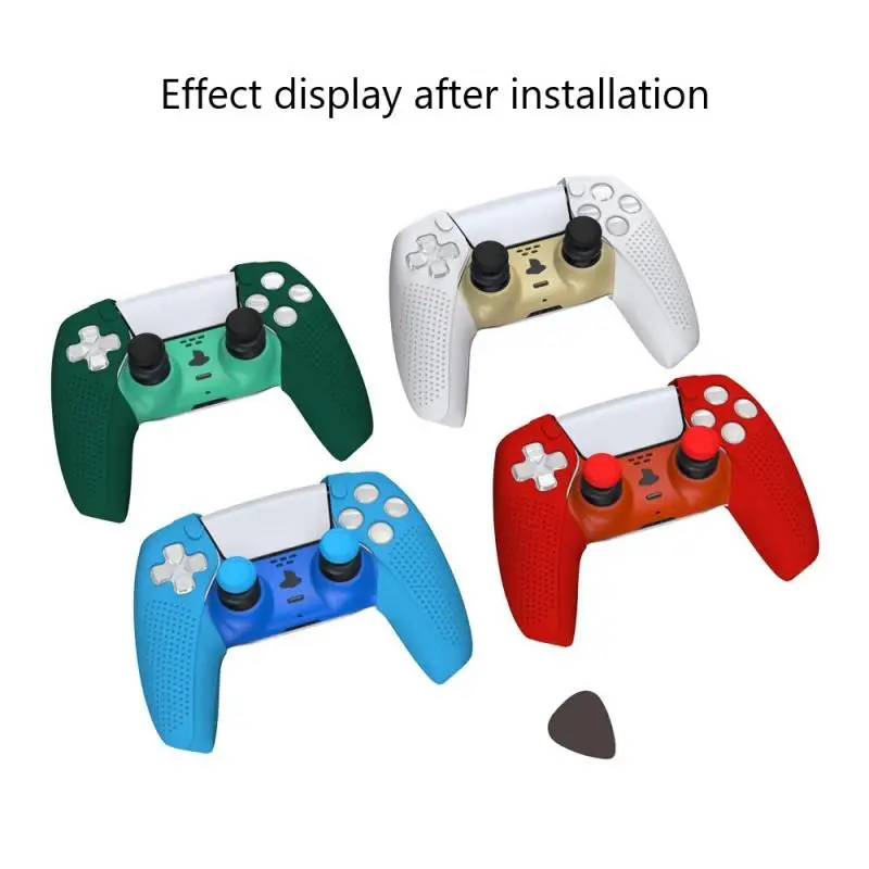 

Anti-slip Silicone Cover Skin for Sony PlayStation Dualshock 5 PS5 Controller Case durable Thumb Stick Grip Cap for DualSense