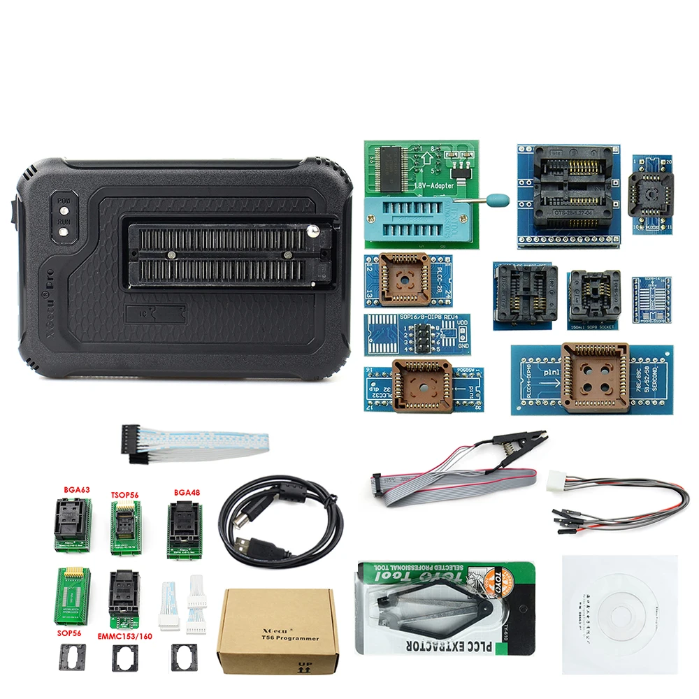 UPMELY Smart Chips XGecu T56 Universal Programmer Powerful Support Nor Flash / NAND EMMC+17 Adapters Fast Reading Speed | Компьютеры и