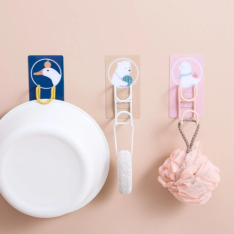 3/5/10 шт Прозрачный Прочный самоклеящиеся двери стены Вешалки крючки всасывания