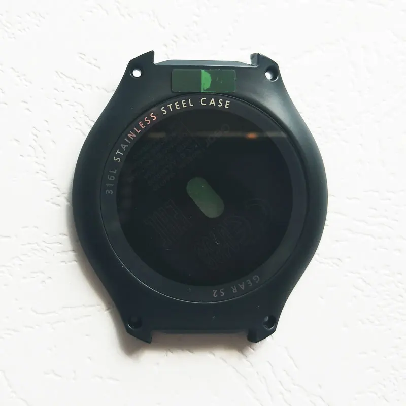 black black glass ZUCZUG Новинка для samsung gear S2 R720 задняя крышка корпус дверь задняя крышка корпус чехол для SM-R720 Ремонт Часть - Цвет: black black glass