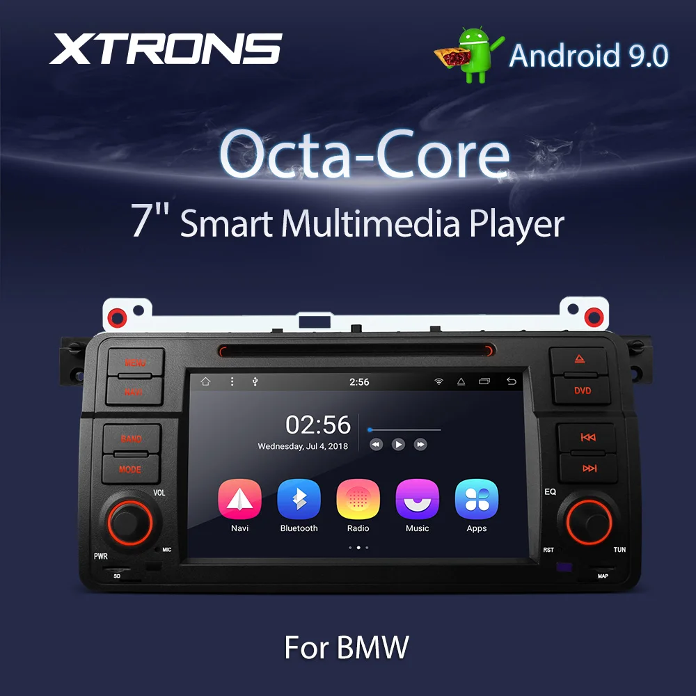 XTRONS 7 ''Android 9 0 Восьмиядерный Автомобильный мультимедийный DVD плеер GPS для BMW E46