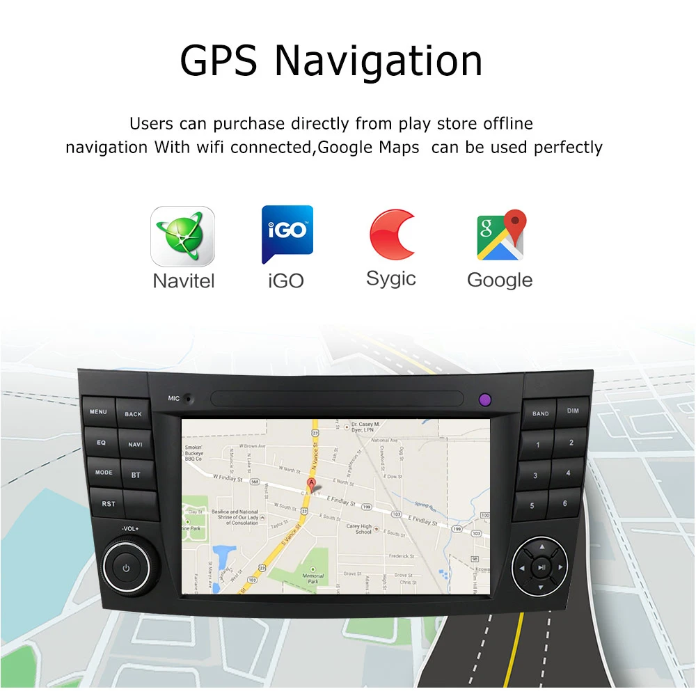 Android 10 0 Carplay автомобильный радиоприемник GPS RDS мультимедийный плеер для Mercedes Benz