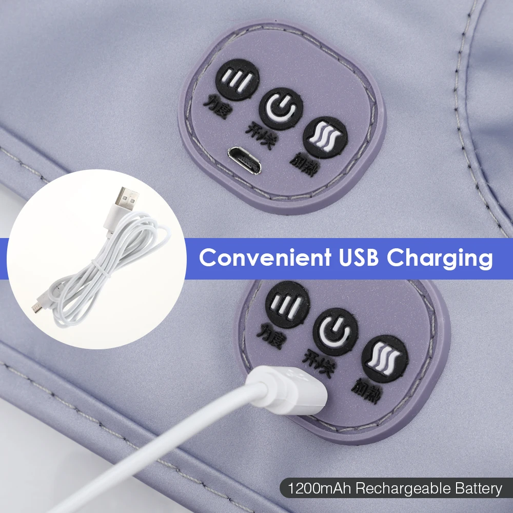 Зарядный Электрический массаж груди бюстгальтер Вибрационный массажер для рост