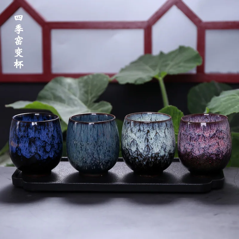 

Large Tea Cup Ceramic Household Kung Fu Individual Cup Bowl Concise Teaware Creative Water Porcelain Chinese Style