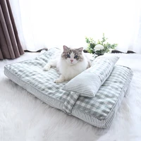 pet dog cat bed mat removable washable mattress soft elastic kitten nest kennel for small medium dogs sleeping pad pet supplies