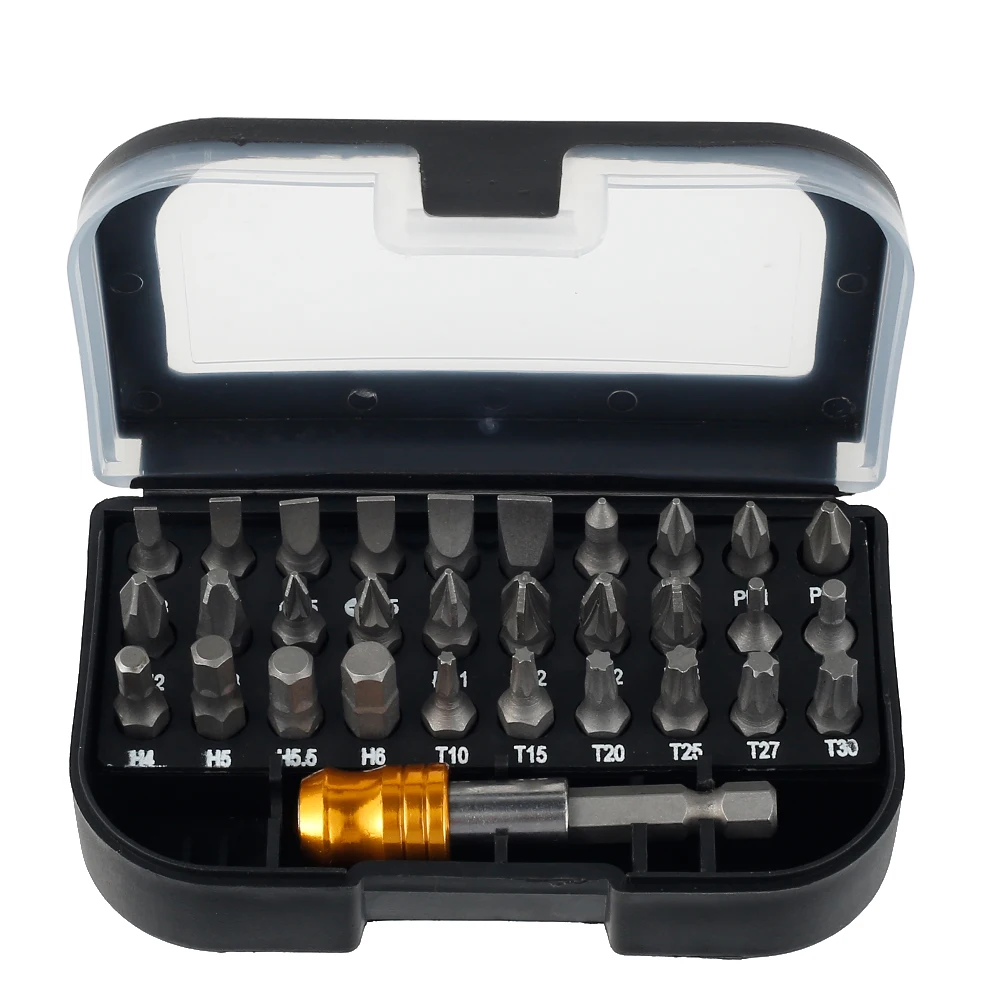 

31PCS Screwdriver Bits Set Multi-function Precision Electric Screw Driver Repair Device Hand Tools With Carry Case Screwdriver