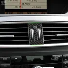 Автомобильные аксессуары ABS Текстура углерода интерьерный центр, крышка регулятора кондиционера, отделка для Mercedes Benz C class W204 2011 - 2013
