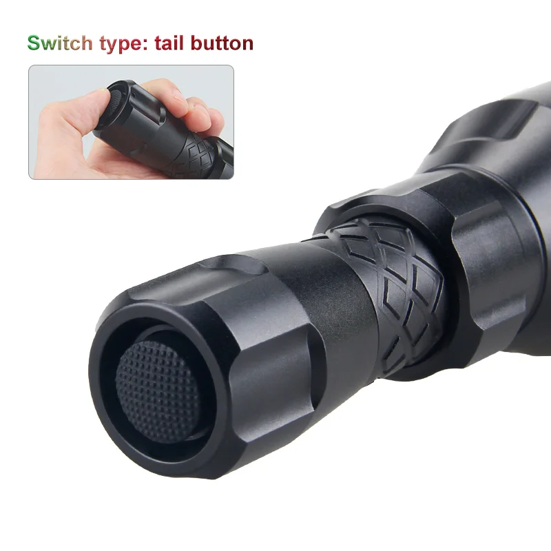 Зеленый красный белый светодиодный тактический фонарь масштабируемый фонарик 500