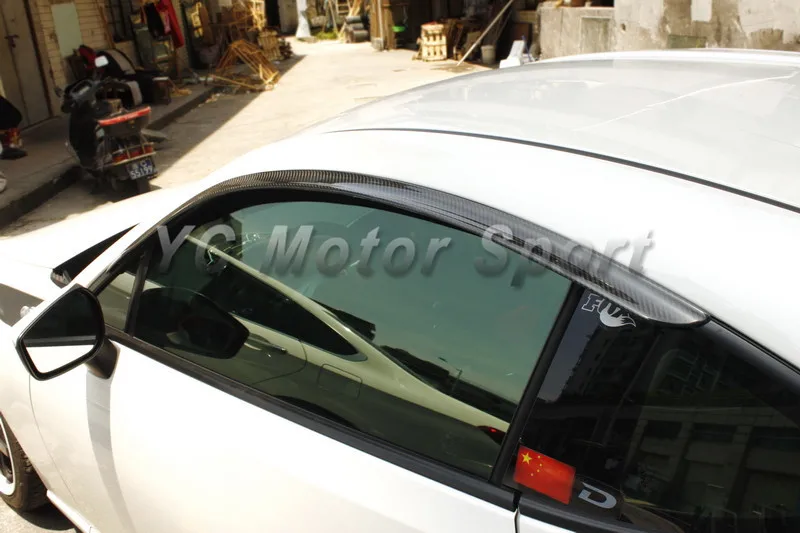 Автомобильные аксессуары дефлектор ветра из углеродного волокна 2 шт. подходит