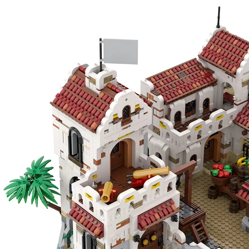 BuildMoc городские здания MOC пиратский залив кино замок архитектура набор