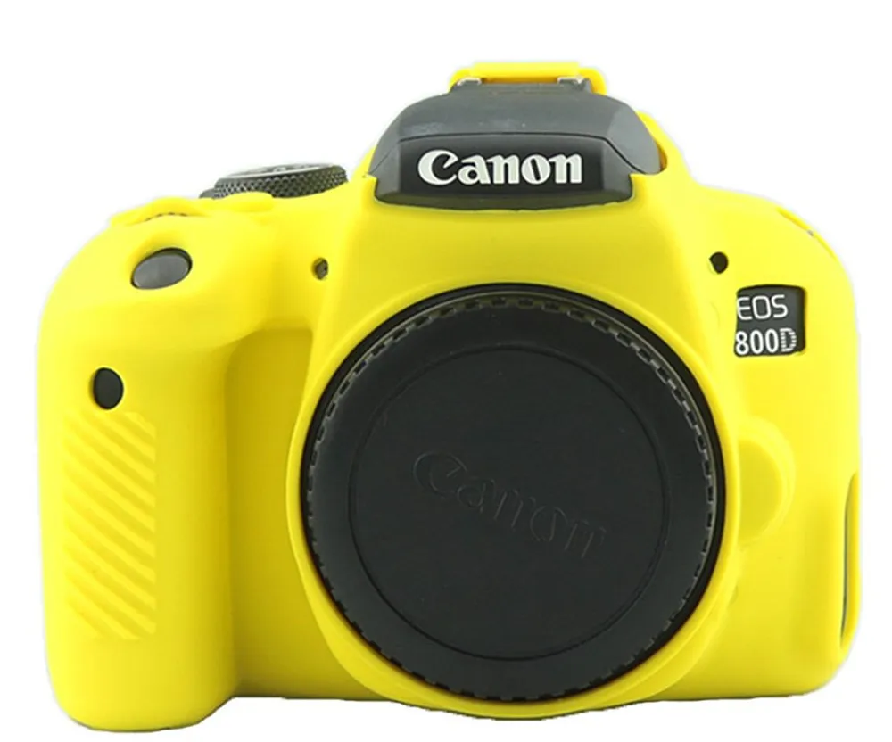EOS 800D T7i Yellow Камера чехол средства ухода за кожей для SONY A9 A7 III A7R III однообъективной зеркальной камеры Canon EOS титановый Электролитный электрод со случайно выбранным R 250D 5D Mark III IV 5D3 5D4 3000D 4000D 800D 750D SL3 T6i T7i - Цвет: EOS 800D T7i Yellow