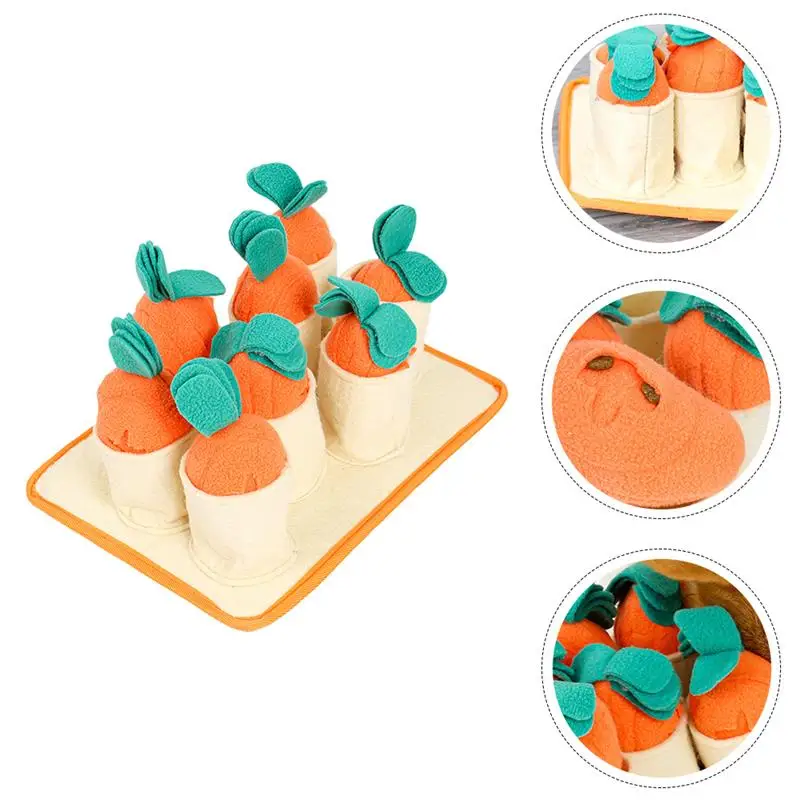 

Pull Carrot Game Puzzle Dog Toy Slow Food Training Plaything Pet Pulling radishes game IQ educational dog toy Slow Food leakage