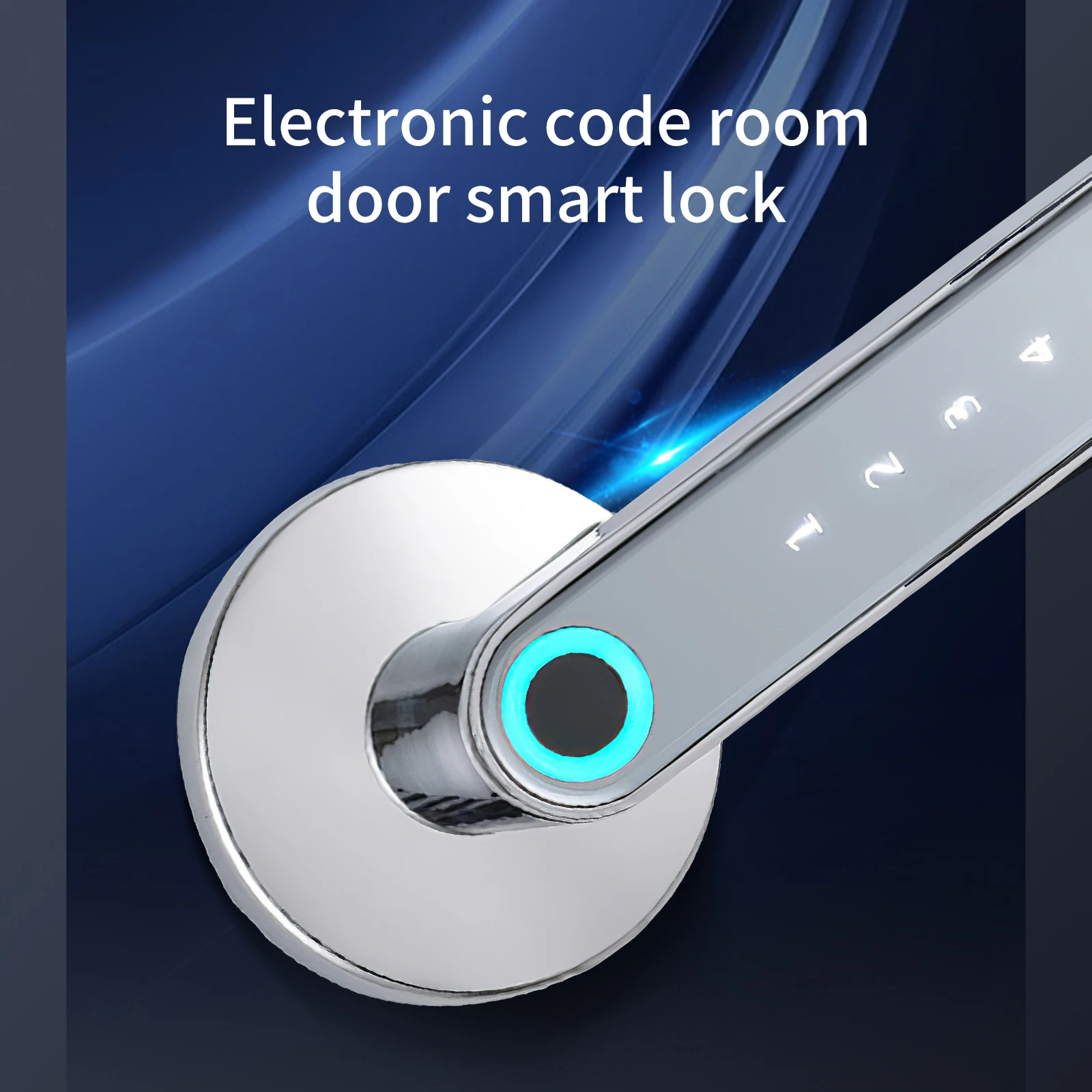 

Electronic Door Lock With/ Biometric Fingerprint / Smart Card / Password / Key Unlock Fast Unlock Electric Door Lock With USB