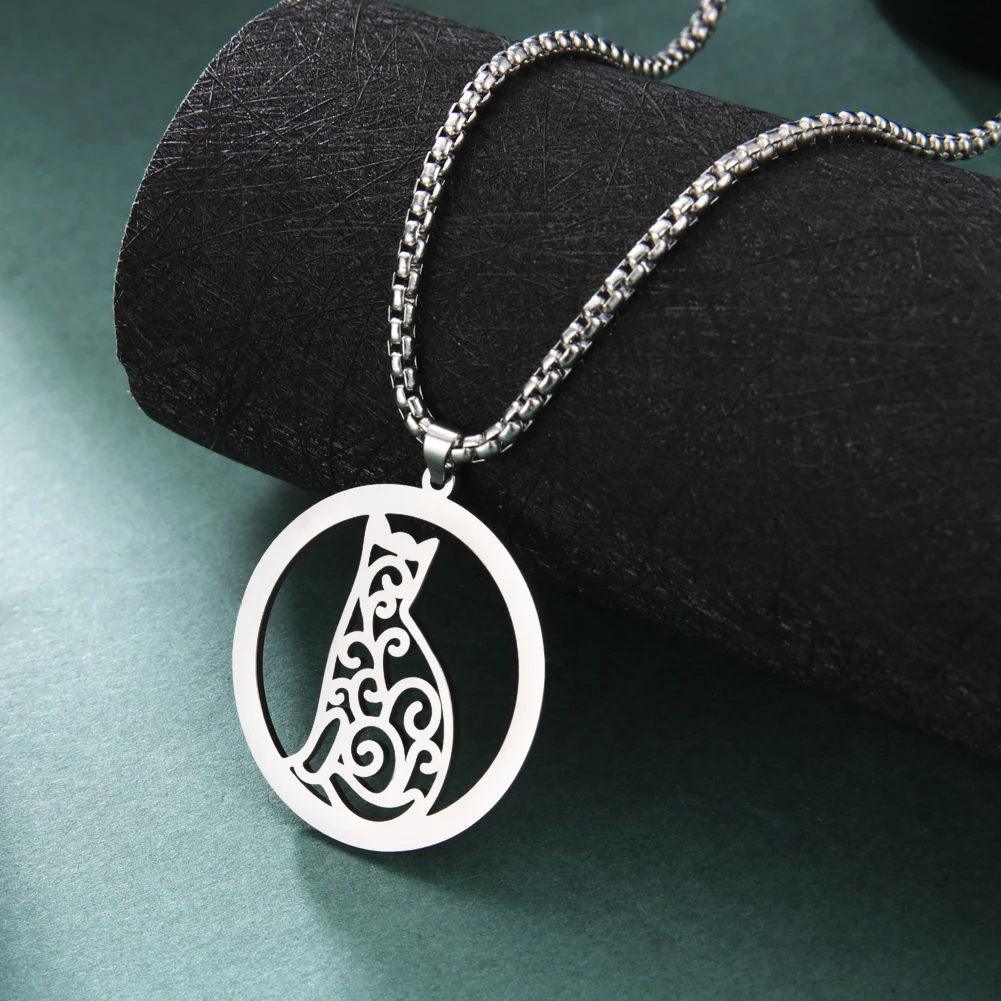 Ожерелье с подвеской в виде животного кота лошади единорога |