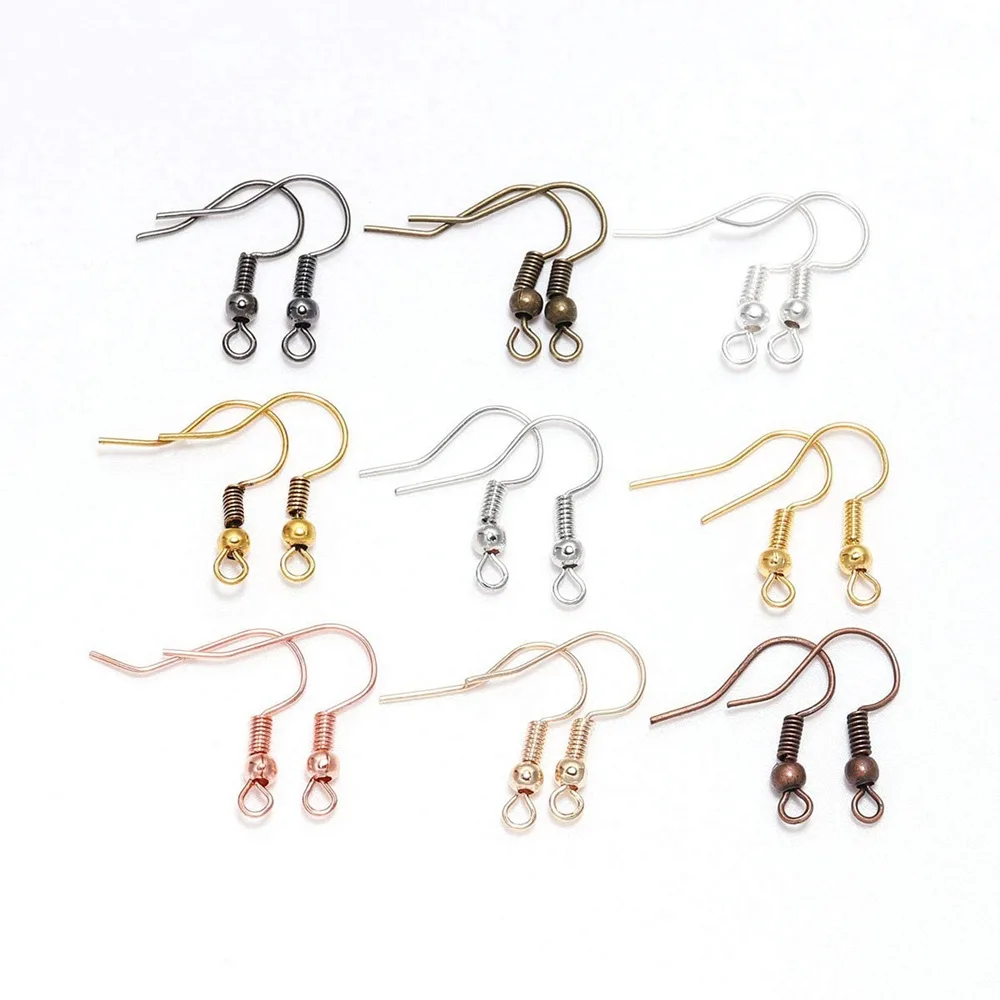 

100pcs/lot 20x20mm DIY Earring Findings Earrings Clasps Alloy Hooks Drop Base Fit DIY Jewelry Making Accessories
