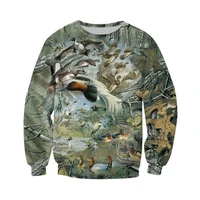 liasoso hot fashion men 3d print hunting duck sweatshirts unisex casual streetwear lounge wear