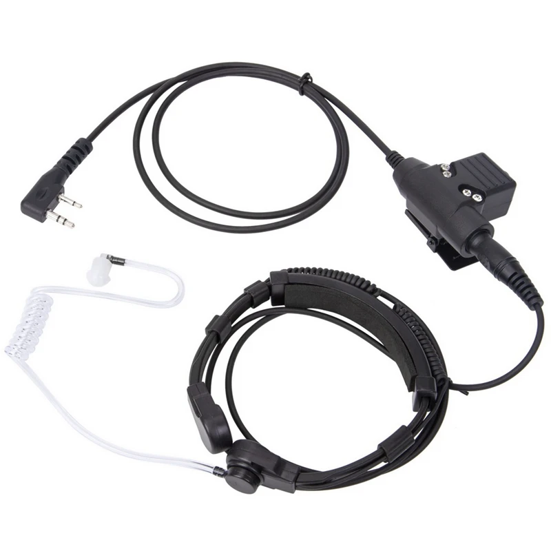 

U94 PTT Telescopic Throat Microphone Headset for MOTOROLA GP88 GP300 Walkie-Talkie Headset