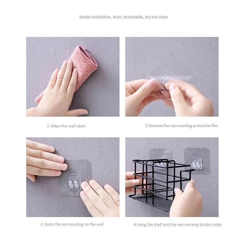 Кованая железная стойка для зубной щетки настенная хранения пасты держатель