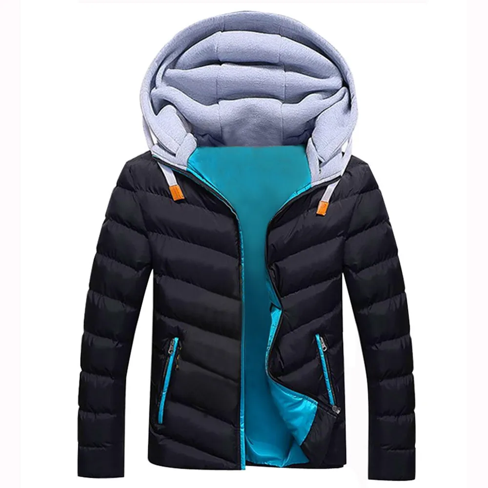 Мужские пальто для мальчиков мужская повседневная теплая зимняя куртка со