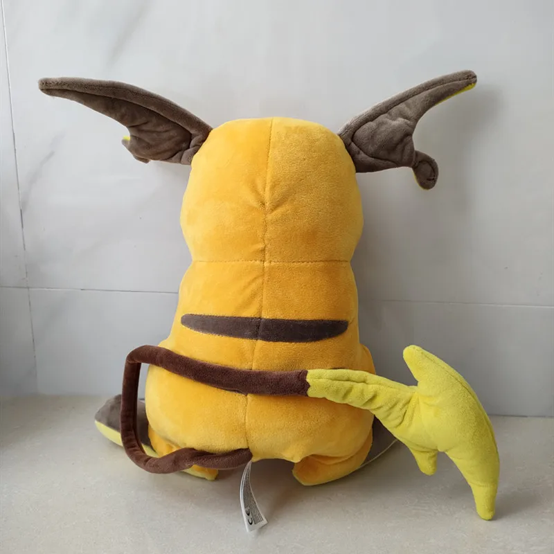 Juego de Anime japon&eacute;s Pokemon Pikachu serie Original Raichu, mu&ntilde;eco de peluche de 30CM, armadura, juguetes de dibujos animados rellenos-2