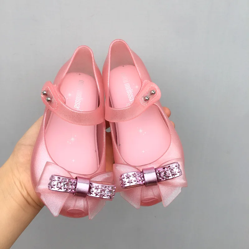 

Mini Melissa Jelly Sandals Children's Princess Shoes 2021 New Melissa Children's Shoes Bow Non-slip Breathable Jelly Shoes