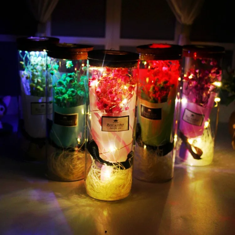 Креативный Звездный букет из сушеных цветов Подарочная коробка светильник