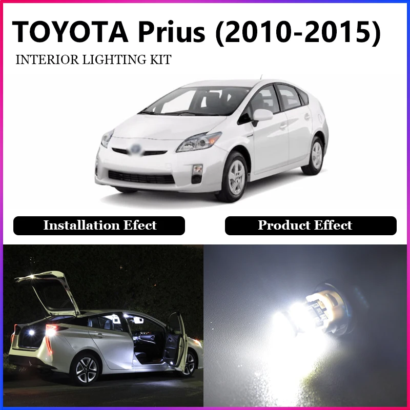 

ShinMan 10x LED CAR Light Car LED Interior Car lighting For Toyota Prius 2010-2015 LED Interior Light kit LED Car Interior light