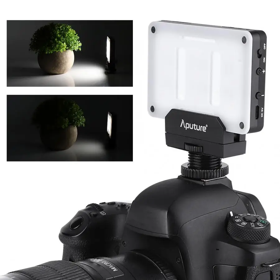 Aputure studio светильник AL-M9 светодиодный видео светильник pockable TLCI/CRI 95+ накамерный заполняющий светильник карманного размера крошечный светодиодный светильник ing camera