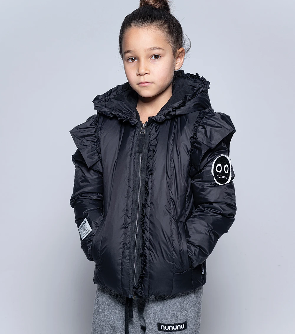 Toddler Boy Winter Clothes NU Brand Design Girls Puffer Jacket Skull Print Long Sleeve Down Coat Baby Children Fashion Outwear | Мать и