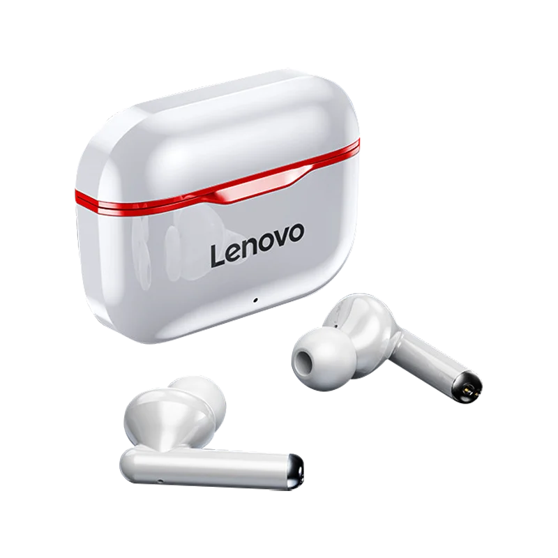 lenovo lp1 tws bluetooth earphones sports wireless headset stereo earbuds music with mic charging box for androidios headphones free global shipping