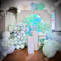 158pcs double maca blue double emerald green ballon decoration birthday party decoration birthday party supplies decoration