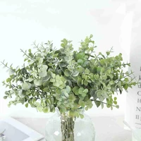 artificial plant eucalyptus leaves plastic green plants fake eucalyptus leaves diy home wedding forest style decorations leaf