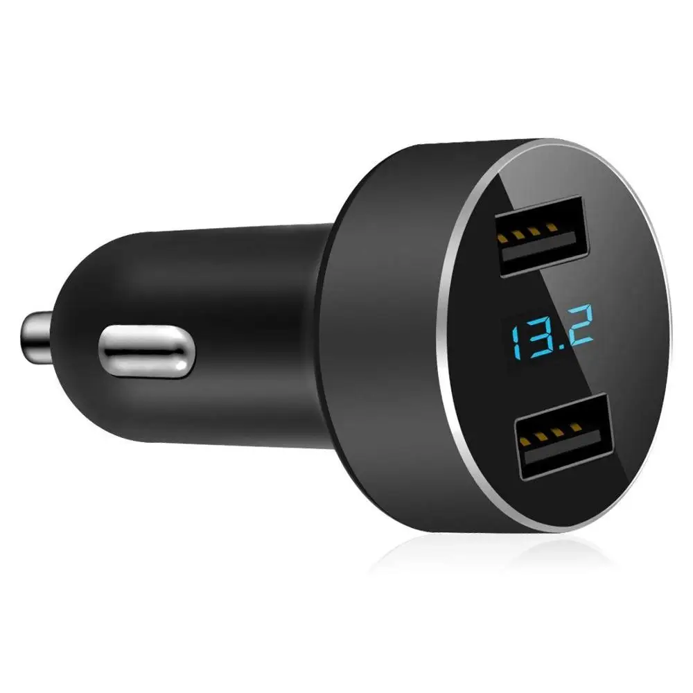 YiBeika автомобильное зарядное устройство с дисплеем Напряжение 3 1 А двойной USB