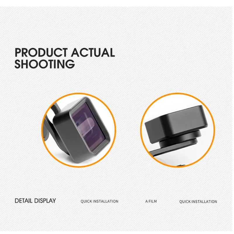 

1.33X 1.33X Widescreen Mobile Phone Deformation Lens Universal Wide-Angle Clip Movie Distortion Camera Lens for