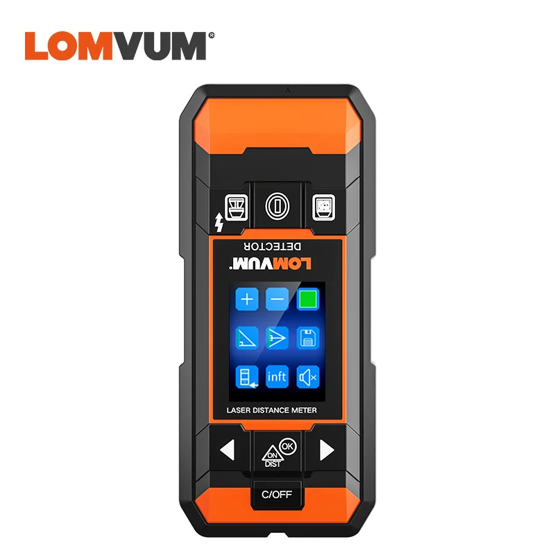 Лазерный измеритель расстояния LOMVUM стен многофункциональный детектор для