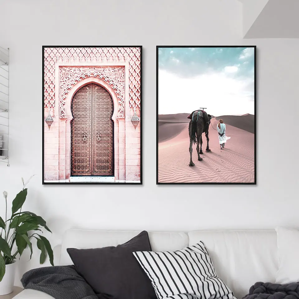 Марокканские плакаты печать сахарский скандинавский плакат ислам искусство на