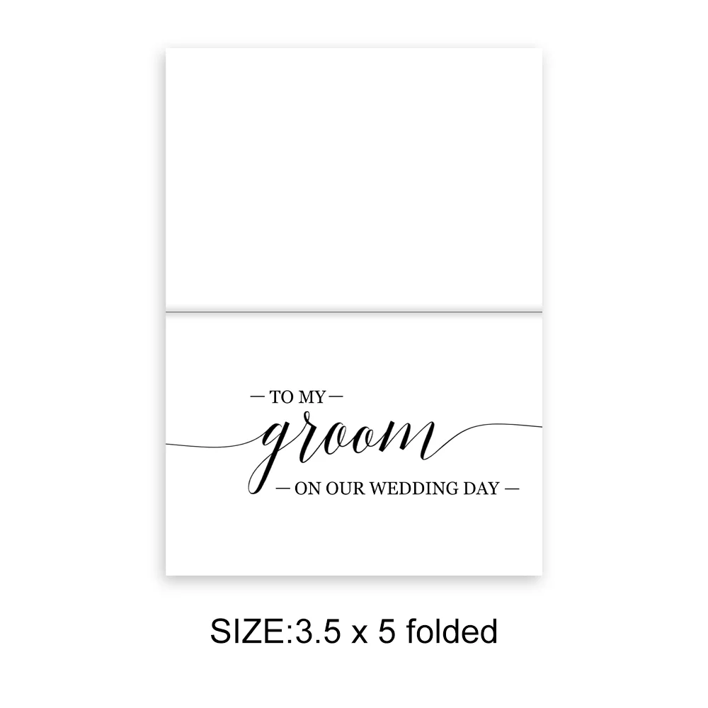 

Wedding Card to Your Bride or Groom on Your (Our) Wedding Day Love Note to Future Husband or Wife Card Keepsake Love Note Before